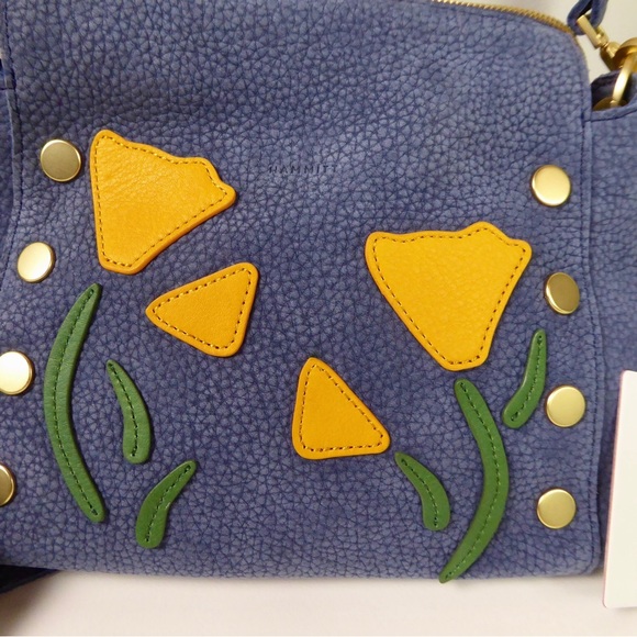 Hammitt Bryant Medium Poppy Skies Leather Purse Crossbody Shoulder Bag NWT New - Picture 11 of 11